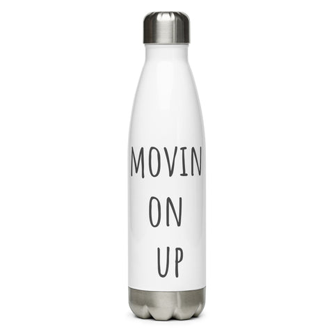 movin on up water bottle