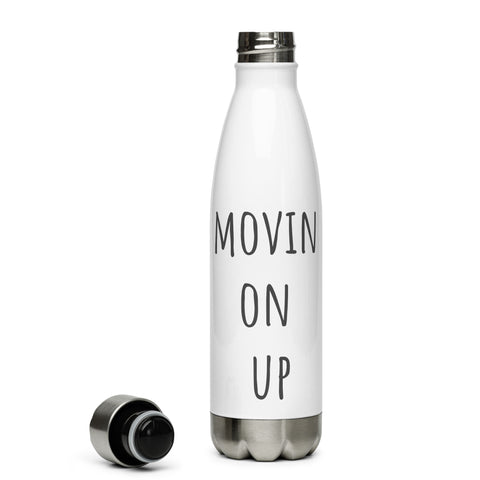 movin on up water bottle